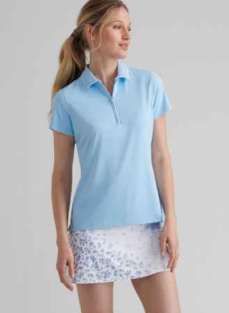 peter millar Keswick Zip Neck Short-Sleeve Polo